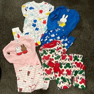 Hanna Andersson long John pajamas set 3T